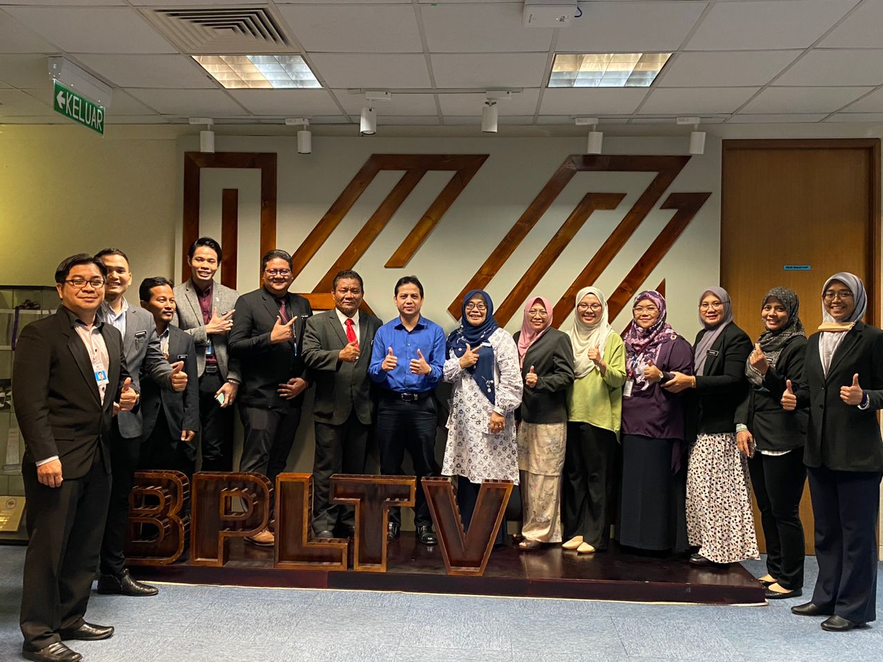 COURTESY CALL OF THE DEPUTY DIRECTOR OF TTAS MBOT TO BPLTV IN RELATION TO THE TVET PROGRAM