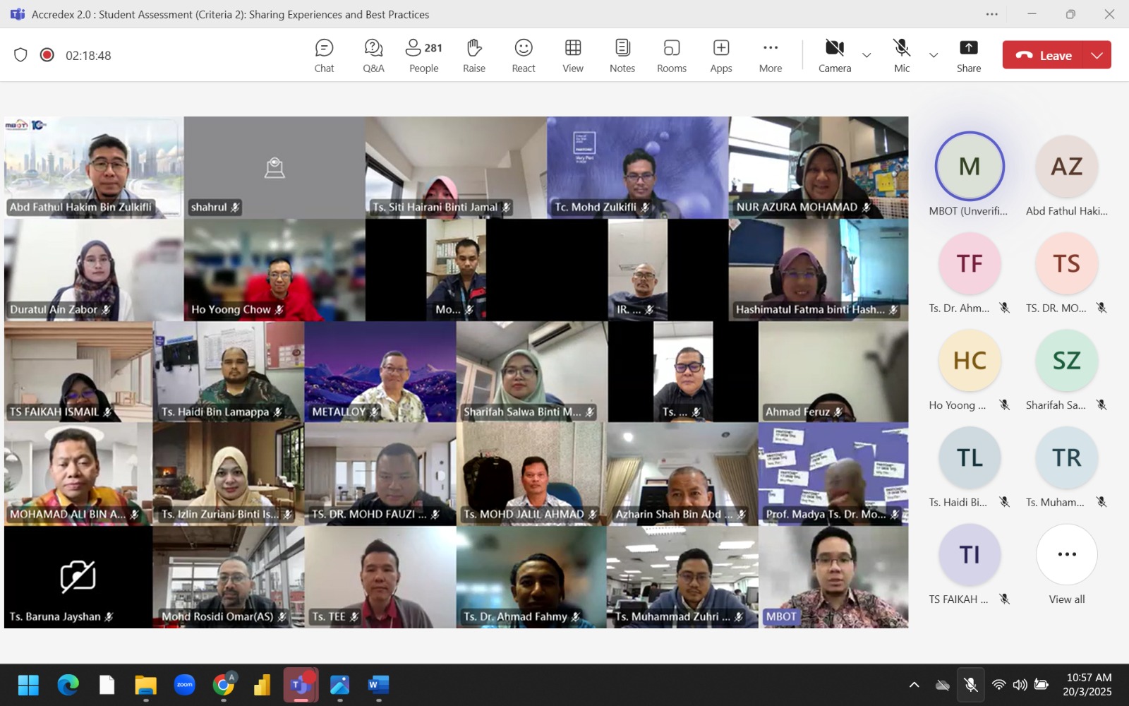 ACCREDITATION EXCELLENCE (ACCREDEX) 2.0 - STUDENT ASSESSMENT (CRITERIA 2): SHARING EXPERIENCE AND BEST PRACTICES