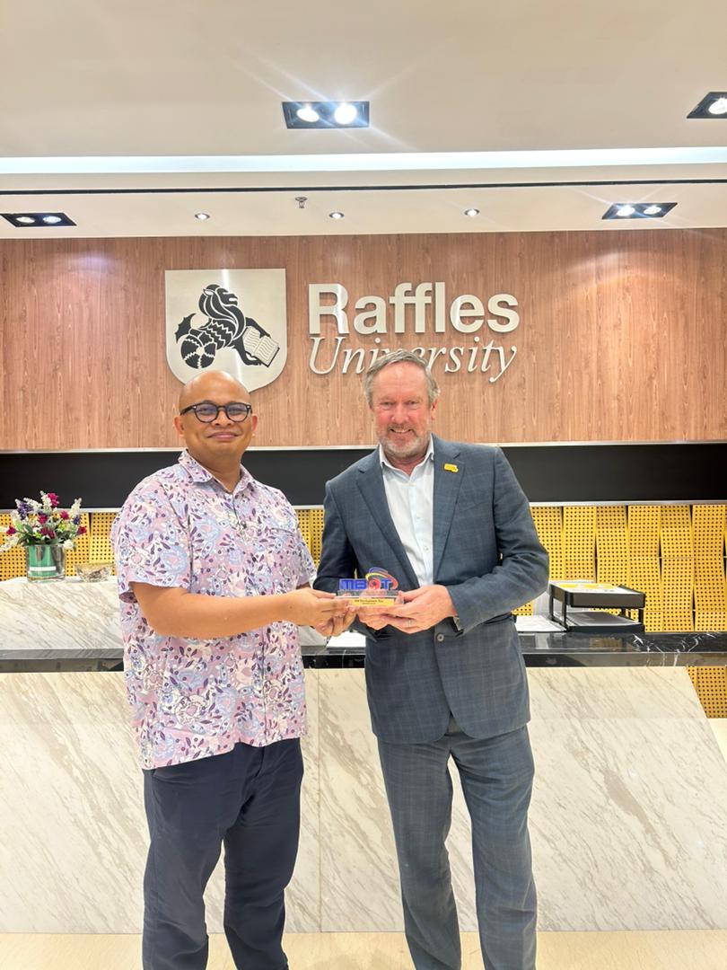 MBOT COURTESY VISIT TO RAFFLES UNIVERSITY STRENGTHENS STRATEGIC COLLABORATION AND ALIGNMENT OF TECHNOLOGY STANDARDS